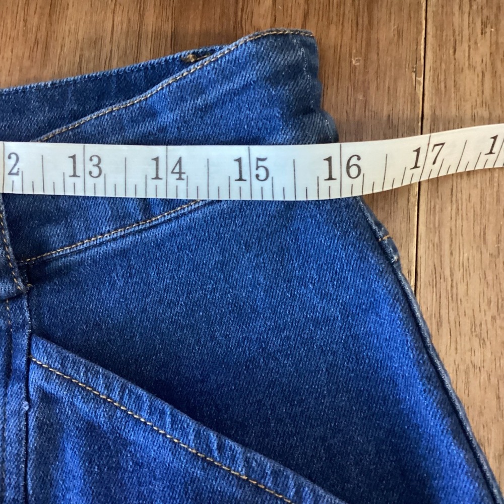 SugarLips Daze Denim Cargo Wide Leg Pants Mid-Blue Size Large - Picture 4 of 12